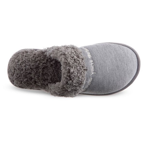 ISOTONER "Mom" Slippers Clog Faux Fur Memory Foam Pink Size X-Large 9.5 10 - Picture 5 of 7